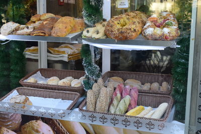 Various vegetables for sale in store