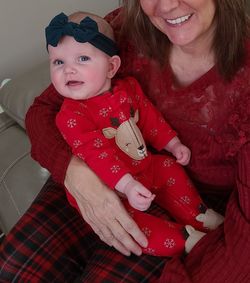 Portrait of mother and daughter