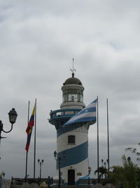 Low angle view of buildings in city against sky