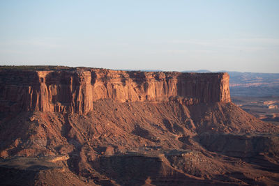 View of rock formations