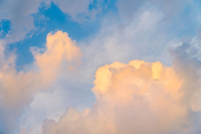 Low angle view of clouds in sky