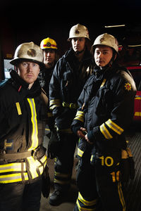 Portrait of fire fighters