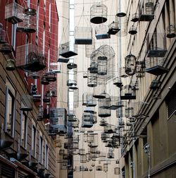 Low angle view of buildings in city