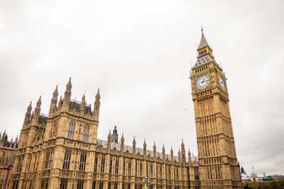 Low angle view of clock tower big ben