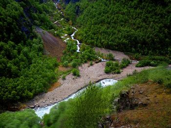 High angle view of landscape