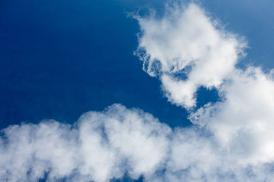 Low angle view of cloudy sky