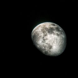 Low angle view of moon in sky