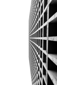 Low angle view of buildings against clear sky