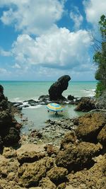 Scenic view of sea against sky