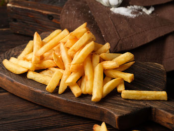 Close-up of food on cutting board