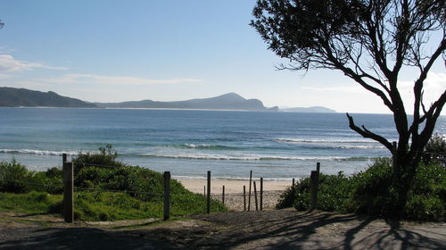 Scenic view of sea against sky