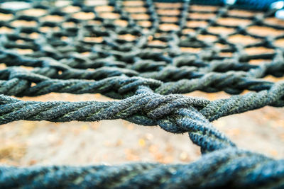 Full frame shot of rope at playground