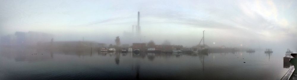 Panoramic view of buildings against sky