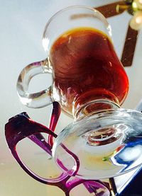 Close-up of food on table