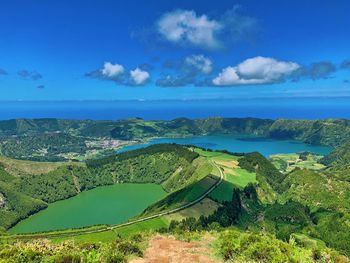 Scenic view of landscape against sky