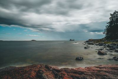 Scenic view of sea against sky