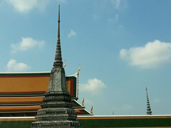 Low angle view of building against sky
