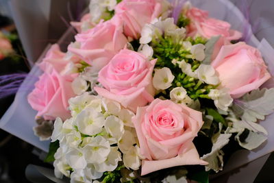 Close-up of rose bouquet