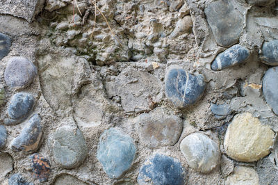 Close-up of stone wall