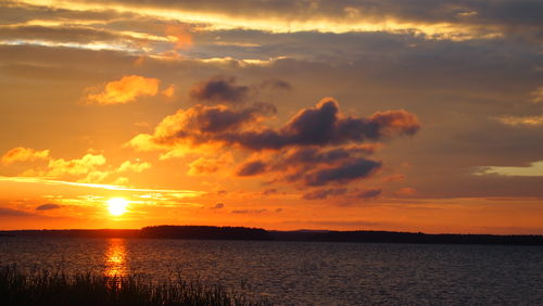 Sunset over sea