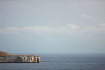 Minimal shot of the cliffs in malta.