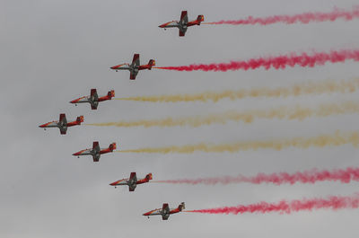 The spanish patrulla aguila aerobatic display team