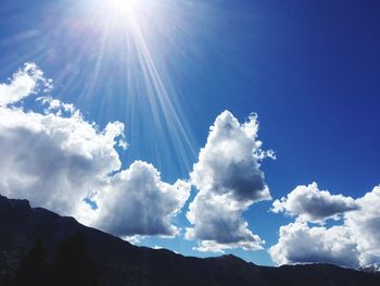 Low angle view of clouds in sky