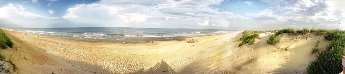 Panoramic view of beach