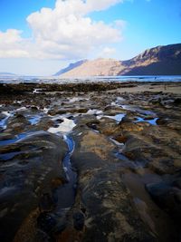 Scenic view of sea against sky