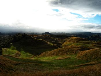 Scenic view of landscape against sky