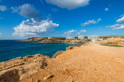 Scenic view of sea against sky