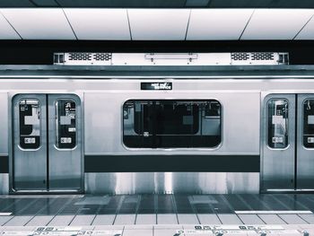 Train at railroad station