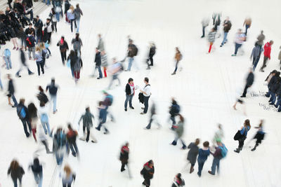 Group of people on zebra crossing