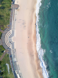 High angle view of beach