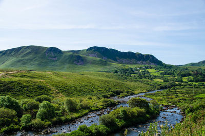 Scenic view of landscape against sky