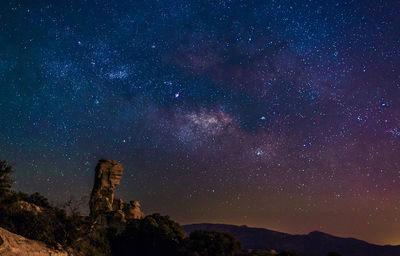 Low angle view of starry sky