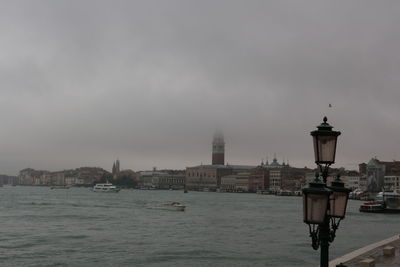 View of sea against cloudy sky