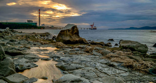 Scenic view of sea against sky