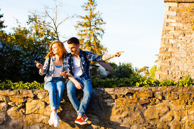 Full length of young couple