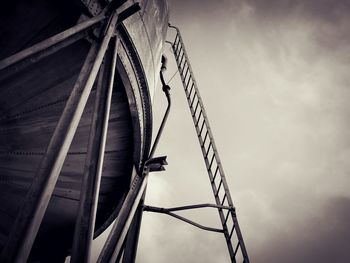 Low angle view of ferris wheel against sky