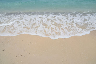 High angle view of beach