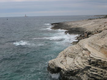 Scenic view of sea against sky