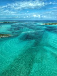 Scenic view of calm sea against sky