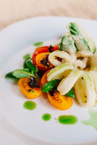 Close-up of salad in plate