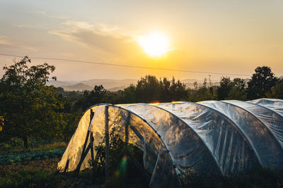 Scenic view of sunset