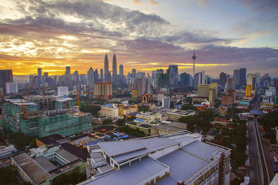 Aerial view of city