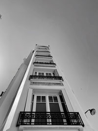 Low angle view of building against clear sky