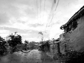 Reflection of clouds in water