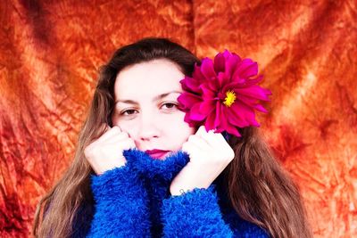 Portrait of young woman