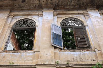 Low angle view of old building